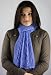Knitted By Hand Lightweight and Soft Acrylic Scarf - Periwinkle Blue (Crocheted Border)(one-of-kind)