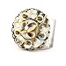 Ayala Bar Fabrics Ring - Hip Collection in Antique Cream and Gold #8045W AYR OLR