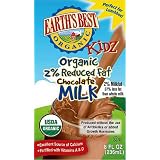 Earths Best Kidz Organic 2% Reduced Fat Chocolate Milk, 8 Ounce (Pack of 27)