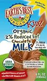 Earths Best Kidz Organic 2% Reduced Fat Chocolate Milk, 8 Ounce (Pack of 27)