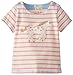 Hatley Little Girls' Button Neck Tee Hearts and Horses