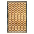5' x 2'6" Hand-Knotted Tibetan Wangden Lotus Flower Wool Area Rug