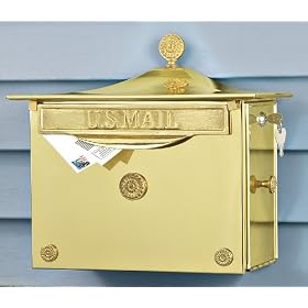 Home Impressions Victorian Solid Brass Locking Mailbox