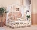 Princess White Metal Daybed with Porcelain Knobs