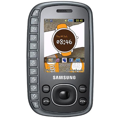 Samsung B3310 Unlocked Phone with 2 MP Camera, FM Radio and QWERTY Keyboard--U.S. Version with Warranty (Gray)