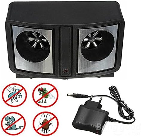 Dual Speaker Electronic Ultrasonic Mouse Pest Repeller With EU Plug