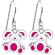 Handcrafted Pink Floppy Ear Bunny Earrings