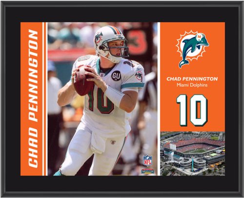Mounted Memories Miami Dolphins Chad Pennington 10.5 x 13 Sublimated Plaque