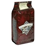 Coffee Masters Flavored Coffee Caramel Kiss Whole Bean 12 Ounce Bags  Pack of 4 
