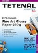 Premium Fine Art Glossy Inkjet Paper, Ultra Heavy 290 gm / 12 mil, 20 sheets, 8.5" x 11"