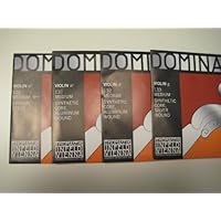 Thomastik Dominant 4/4 Violin String Set - Medium Gauge - Steel Ball-End E