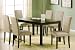 7pc Dining Table & Parson Chairs Set in Espresso Finish