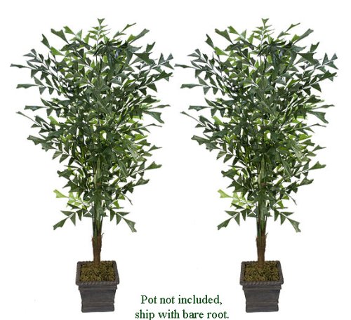 TWO 8′ Fishtail Palm Artificial Trees _Brand NEW