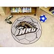 Western Michigan Broncos NCAA "Soccer Ball" Round Floor Mat (29")