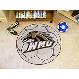 Western Michigan Broncos NCAA "Soccer Ball" Round Floor Mat (29")