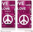 Zune HD Skin - Love and Peace Hot Pink by WraptorSkinz