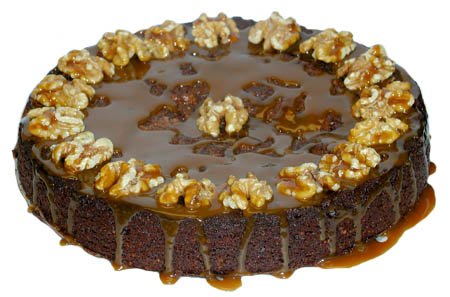 Gluten Free, Wheat Free Caramel Walnut Belgian Chocolate Brownies by A Bountiful Harvest
