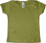 aap4000 Infant Baby Rib Short Sleeve Lap Tee, Olive, 18-24
