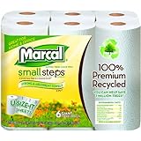 Marcal Small Steps U Size It Giant Paper Towel Roll, 2-Ply 100% Premium Recycled, White
