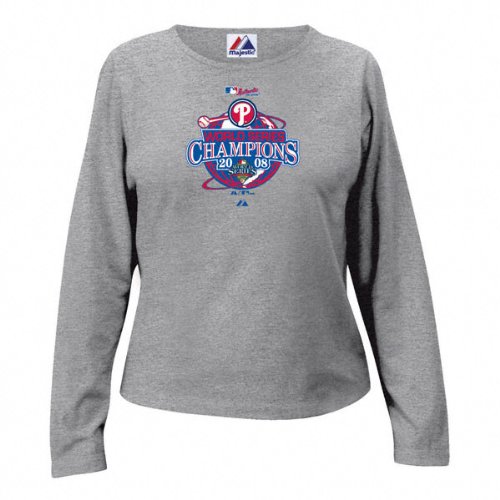 Buy Philadelphia Phillies 2008 World Series Champions Official Team Clubhouse Ladies Long Sleeve Tee