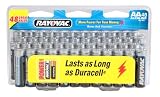 Rayovac Alkaline Batteries, AA Size, 48-Count Packages (Pack of 2)