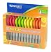 Westcott 13141 5" Children's Scissors with Storage Rack - Assorted Colors (12-Pack)