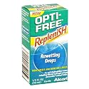 Opti-Free Replenish Rewetting Drops, 0.33 fl oz (10 ml) (Pack of 3)