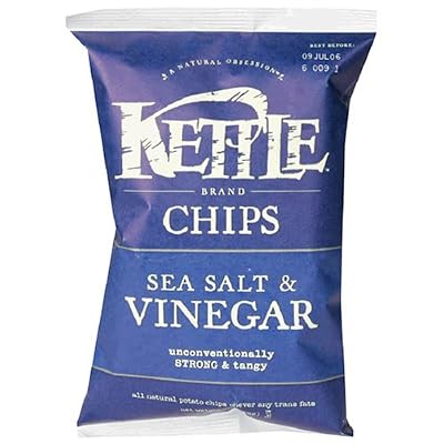 Kettle Chips, Sea Salt & Vinegar, 2-Ounce Bags (Pack of 24)