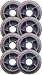 BARBED WIRE 80mm 80a Rollerblade INLINE Wheels 8-Pack