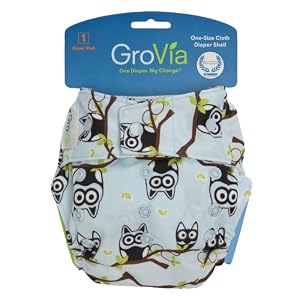 GroVia Snap Diaper Shell System, Owls