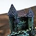 Dimart Super Magical Simulation European Villas Castle Aquarium Ornament Fish Tank Decorations Blue