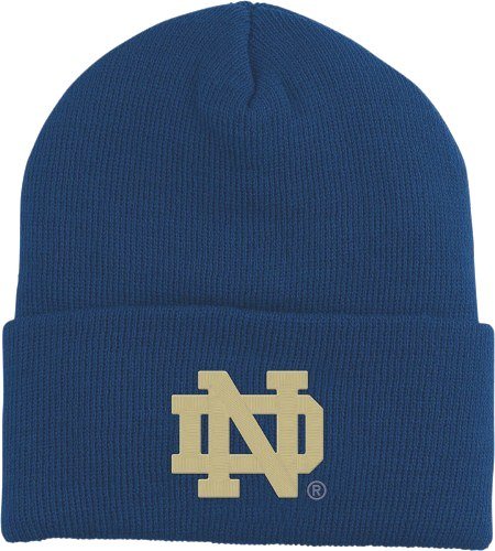 Notre Dame Fighting Irish Adidas Navy Cuffed Knit Hat
