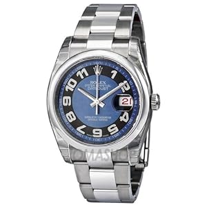 Rolex Datejust Blue Dial Automatic Stainless Steel Ladies Watch 116200BLBKAO