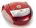 Lenco SCR-94 Tragbares CD-Radio mit Kassettenspieler (LC-Display, 2 Watt) rot