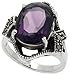 Sterling Silver Marcasite Ring, w/ Large Oval Cut title=