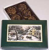Scott's Cakes Pecan Dark Chocolate Truffles 1/2 Pound Homestead Box