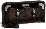 Rafe Taryn Snake Print Check Book Wallet