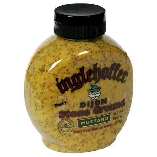 Inglehoffer Dijon Stone Ground Mustard, 10.25-Ounce Squeezable Bottles (Pack of 12) by Inglehoffer
