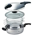 Fissler Blue Point 4-Quart Pressure Cooker/Frying Pan 4-Piece Set