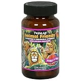 Twinlabs Animal Friends Childrens Chewable Vitamins with Extra Calcium, Bunch-O-Berry, 50-Count Bottles (Pack of 3)