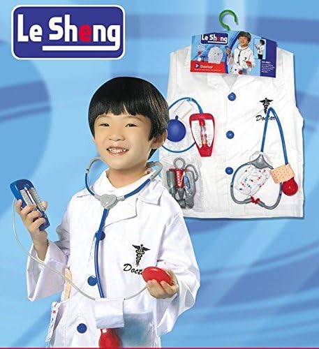 [Narikiri doctor set children Halloween high quality costume 9 piece set] [costume + goods set 90? 140cm] Doctor doctor white coat children for high-quality educational Cosplay Party events Christmas events play recital school play Enjoy meeting Kids Junior Boys Boys Girls Unisex [HAPPINESSMAILE]