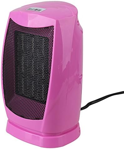 Mini Desktop Portable Electric US Plug Fan Winter Warmer Heater Fan (Rose Red)