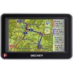 Becker Active 43 Traffic V1 inkl. TMC (10,9 cm Display, Kartenmaterial Europa 43, 3D Ansicht, Becker BestTracks, Becker EasyClick Aktivhalter) schwarz/silber