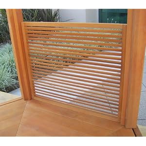 10 Foot Western Red Cedar Wall Panel with Exterior Stain for 10 Foot Hexagon Gazebo -... by 