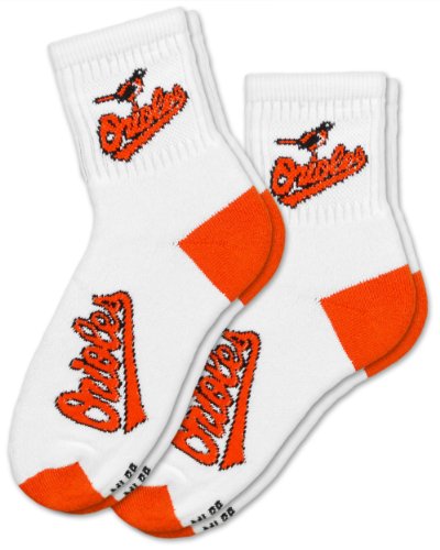 MLB Baltimore Orioles Men's Quarter Socks (2 Pack)