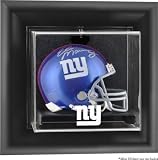 New York Giants Framed Wall Mounted Logo Mini Helmet Display Case