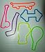Fun Bandz Shaped Rubber Band Bracelets 12 Pack ~ Sports