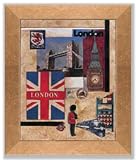 Susan Osborne - London Collage - Gold Frame 12.5