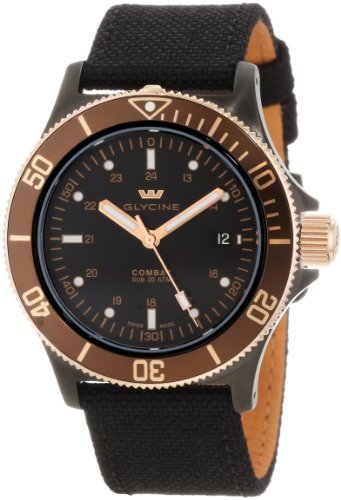 Glycine Mens 3863-399C6-TB9 Combat Automatic Analog Watch Glycine Mens 3863-399C6-TB9 Combat Automatic Analog Watch