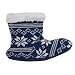 Chaussons d'hiver thermiques, antidérapants et tricotés pour femme